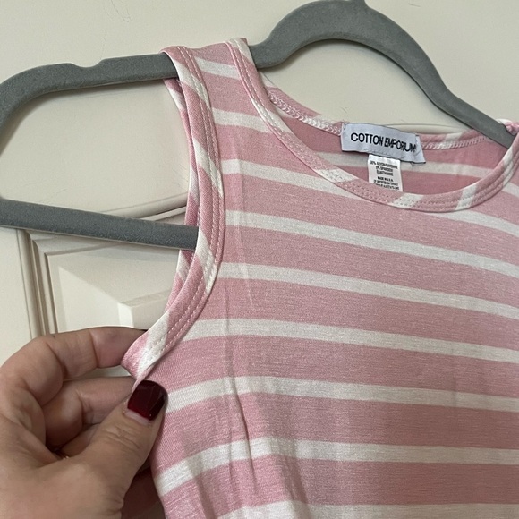 NWT Cotton Emporium Sleeveless Cropped Tank Juniors Size Medium - Picture 8 of 10